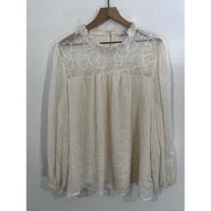 Romantic Victorian Boho Cottage Prairie Top 2X Peasant Fairy Ethereal Goddess